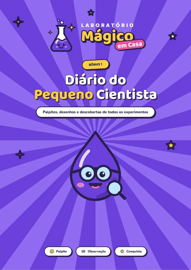 Capa do Diário do Pequeno Cientista