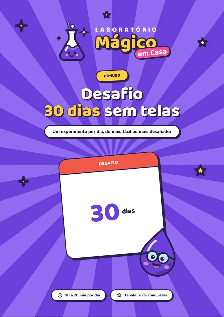 Capa do Desafio 30 Dias sem Telas