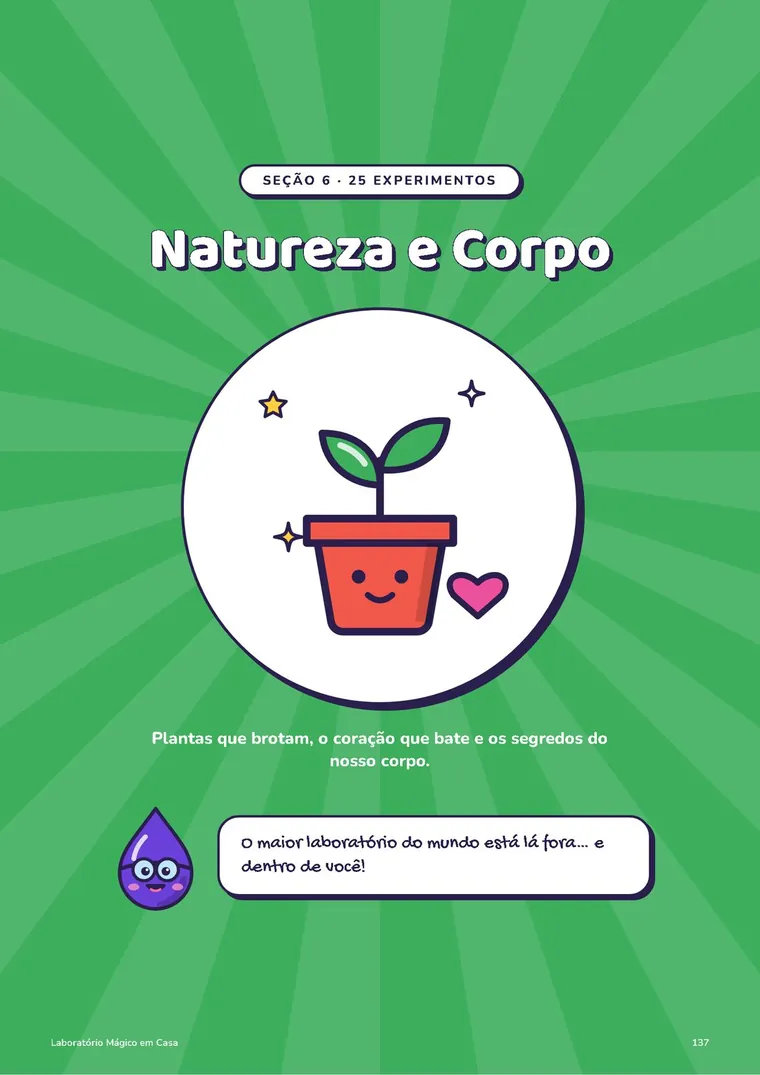 Abertura da seção Natureza e Corpo